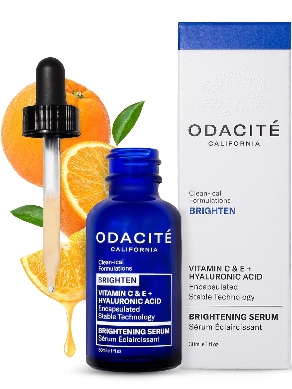 Odacité Brightening Vitamin C & E + Hyaluronic Acid Serum — Blue